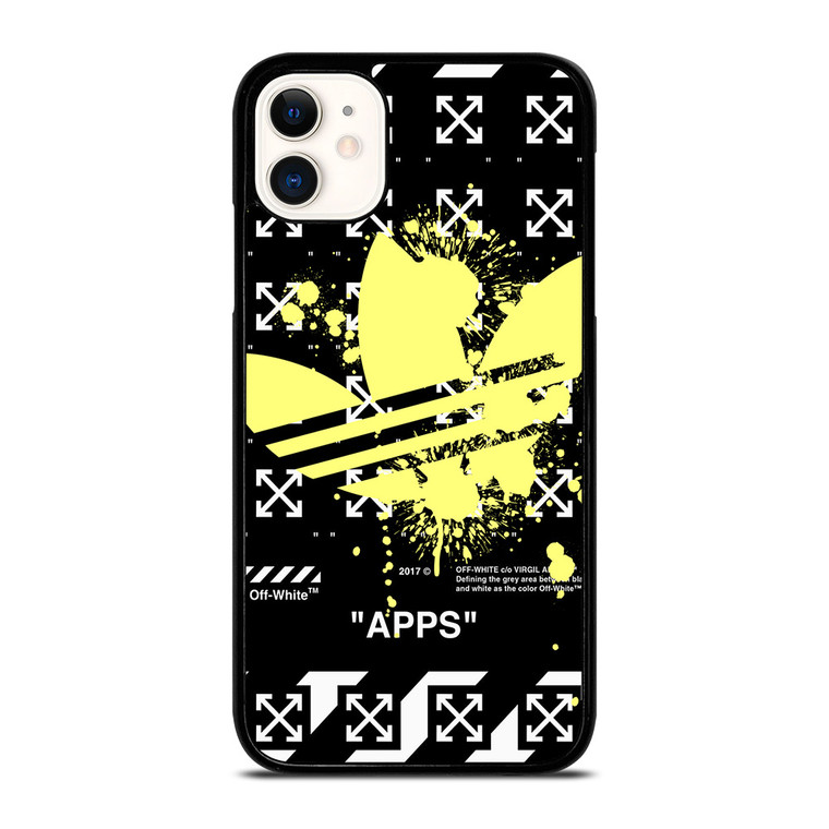 OFF WHITE X ADIDAS YELLOW iPhone 11 Case Cover