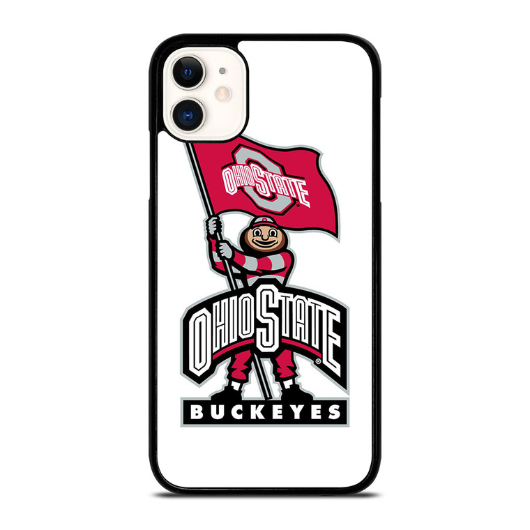 OHIO STATE BUCKEYES LOGO FOOTBALL MASKOT iPhone 11 Case Cover