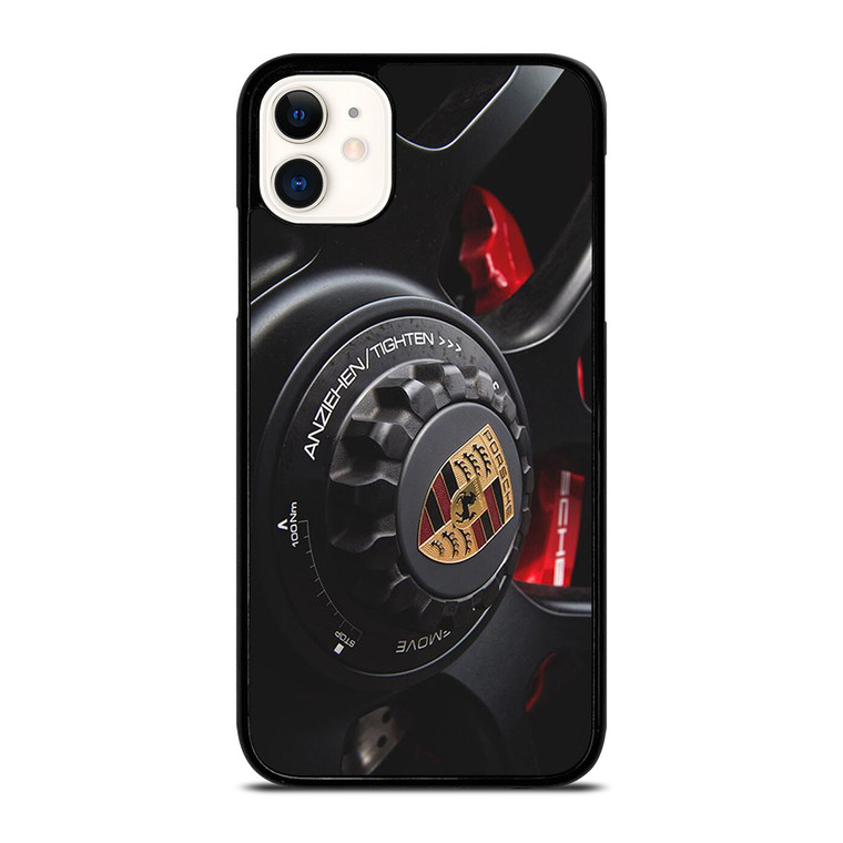 PORSCHE CAR LOGO WHEEL ICON iPhone 11 Case Cover