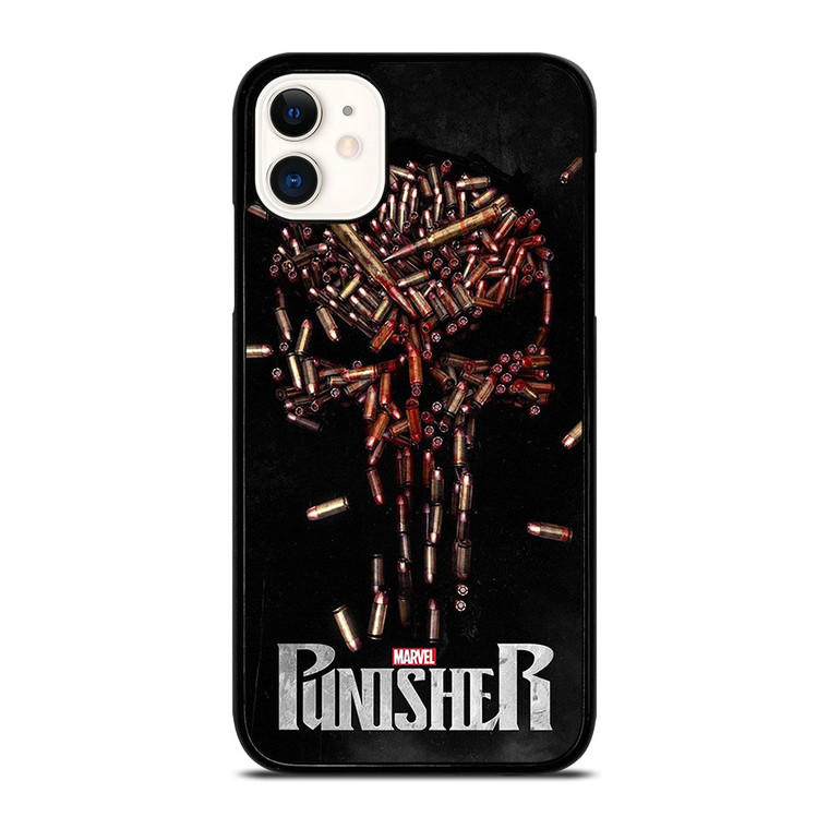 THE PUNISHER SKULL BULLET LOGO FRANK CASTLE MARVEL iPhone 11 Case Cover