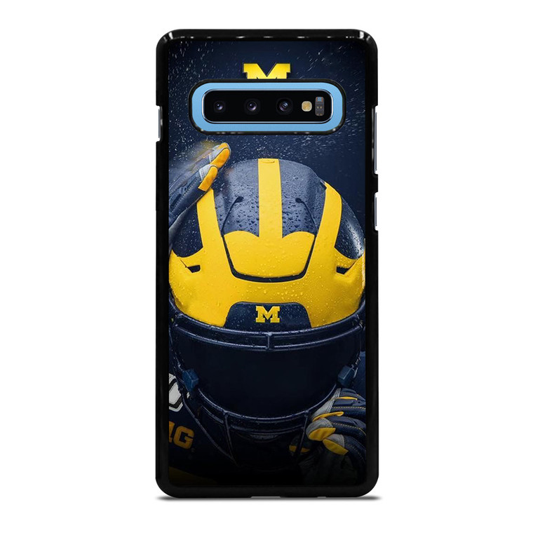 MICHIGAN WOLVERINES HELMET COLLEGE FOOTBALL TEAM Samsung Galaxy S10 Plus Case Cover