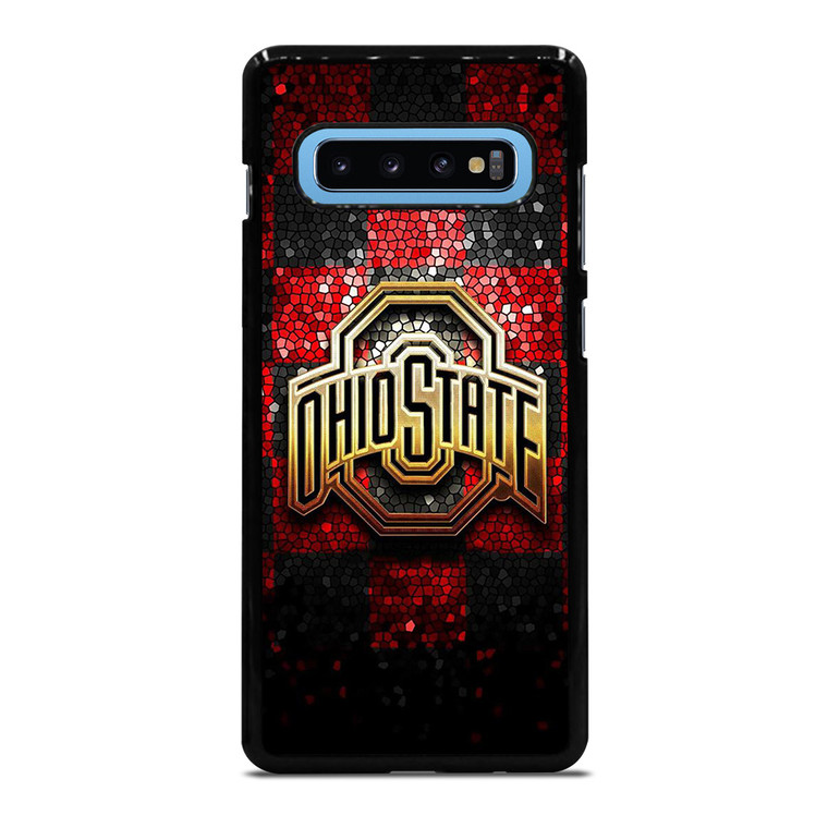 OHIO STATE LOGO FOOTBALL MOZAIC ICON Samsung Galaxy S10 Plus Case Cover