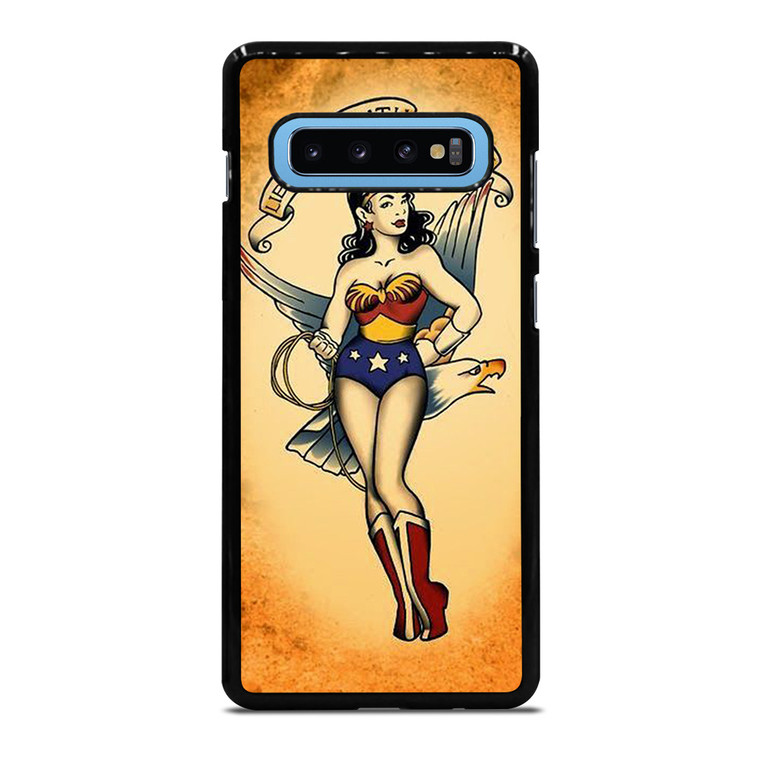 SAILOR JERRY TATTOO WONDER WOMAN Samsung Galaxy S10 Plus Case Cover