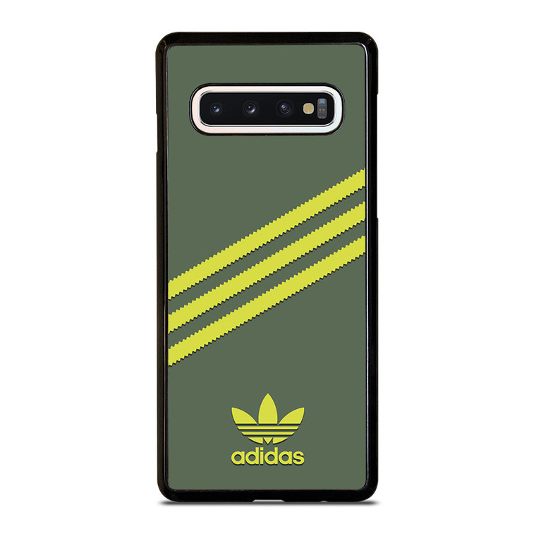 ADIDAS ORIGINALS STRIPES GREEN YELLOW Samsung Galaxy S10 Case Cover