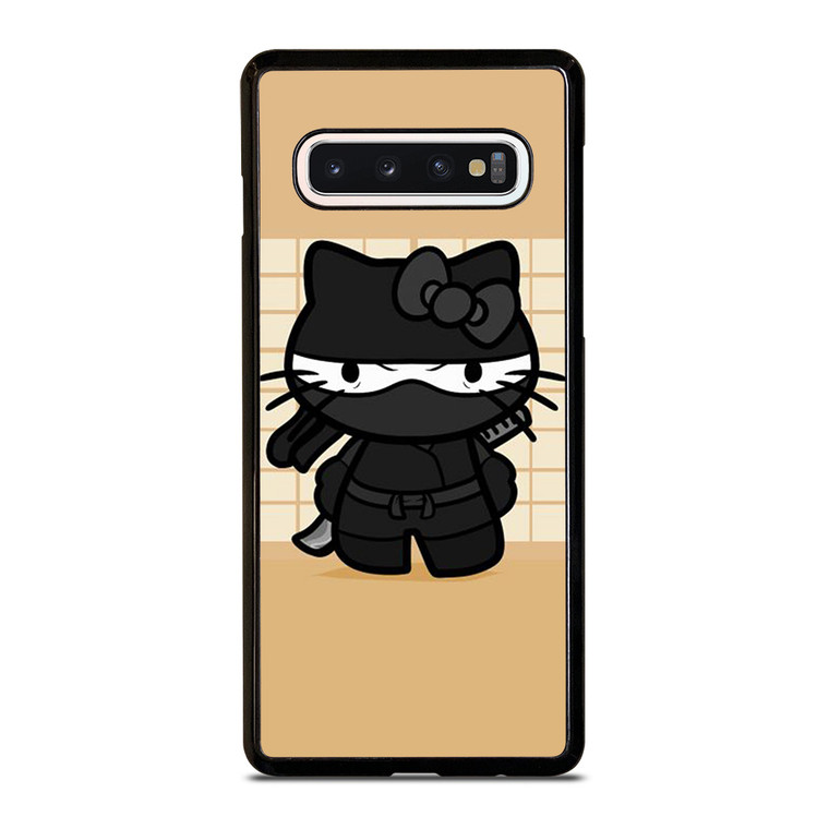 BLACK NINJA HELLO KITTY NINJA Samsung Galaxy S10 Case Cover