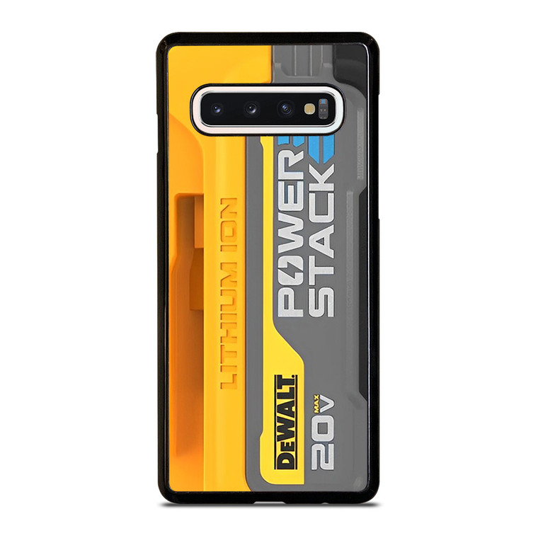 DEWALT LOGO LITHIUM ION BATTERY 20 V ICON Samsung Galaxy S10 Case Cover