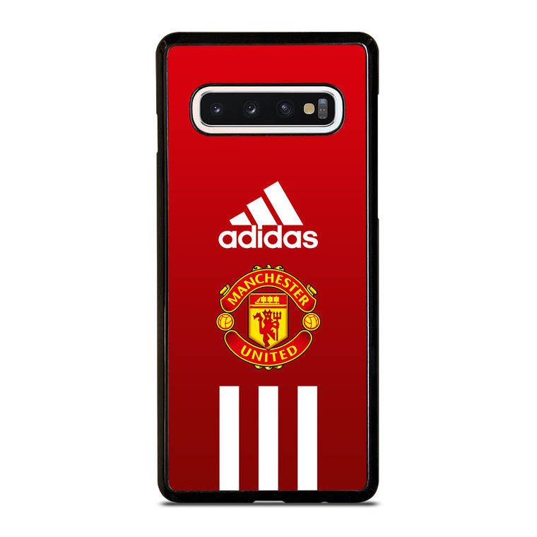 MANCHESTER UNITED FC ADIDAS STRIPES Samsung Galaxy S10 Case Cover