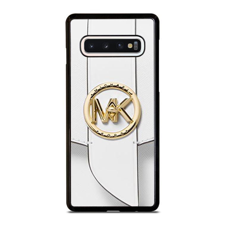 MICHAEL KORS LOGO MK WHITE HAND BAG EMBLEM Samsung Galaxy S10 Case Cover