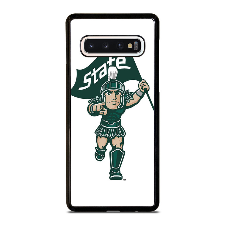 MICHIGAN STATE SPARTANS LOGO FOOTBALL MASCOT Samsung Galaxy S10 Case Cover