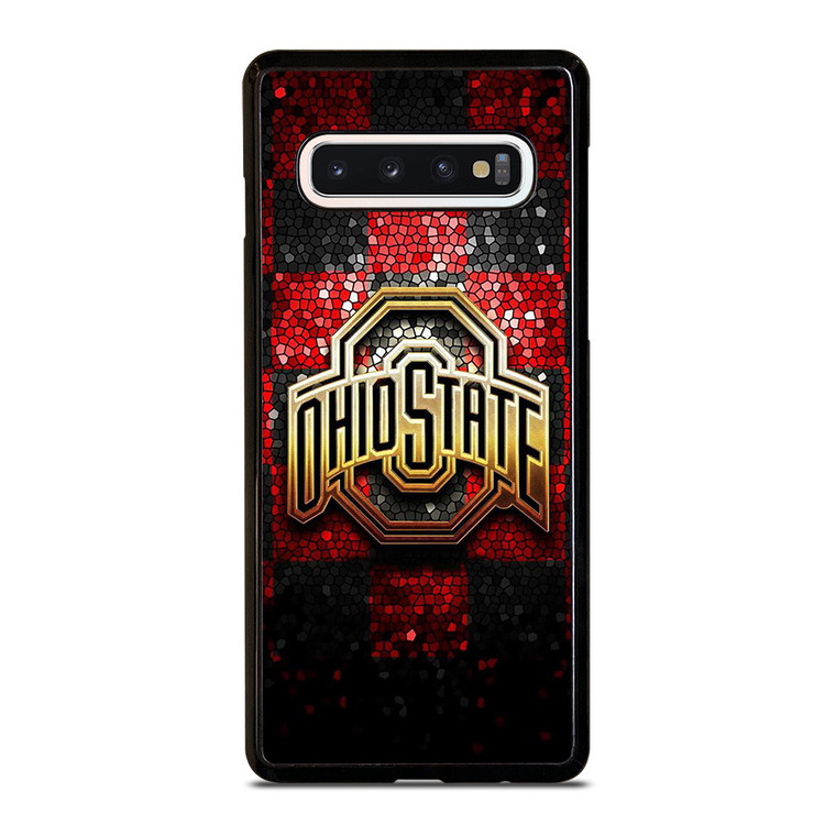 OHIO STATE LOGO FOOTBALL MOZAIC ICON Samsung Galaxy S10 Case Cover