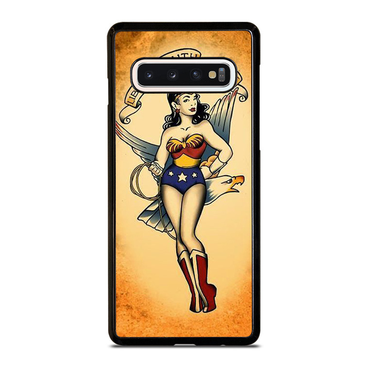 SAILOR JERRY TATTOO WONDER WOMAN Samsung Galaxy S10 Case Cover