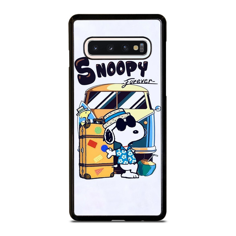 SNOOPY THE PEANUTS CHARLIE BROWN CARTOON FOREVER Samsung Galaxy S10 Case Cover