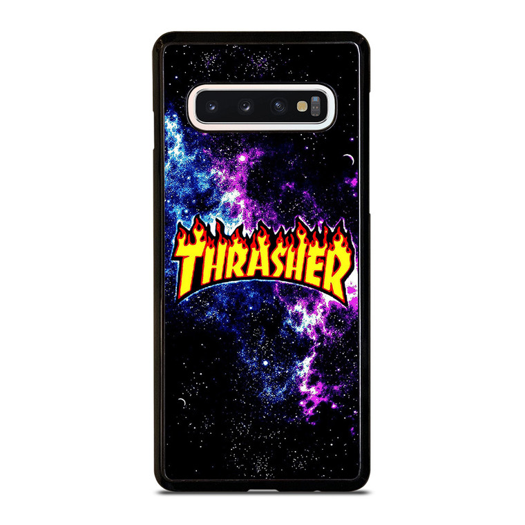THRASHER LOGO NEBULA Samsung Galaxy S10 Case Cover
