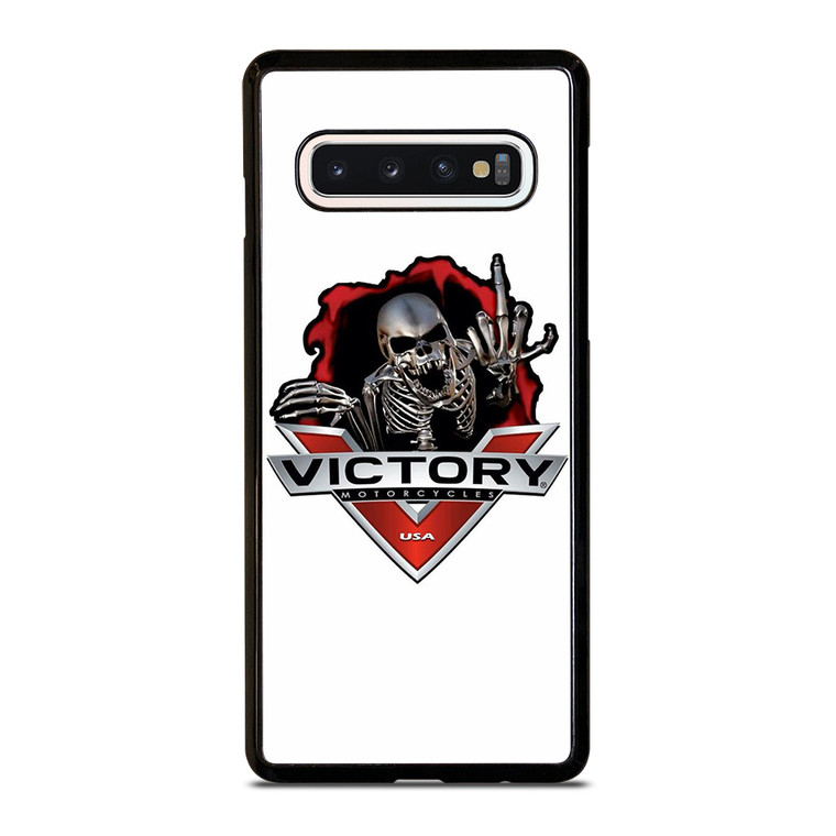 VICTORY MOTORCYCLE SKULL USA LOGO Samsung Galaxy S10 Case Cover