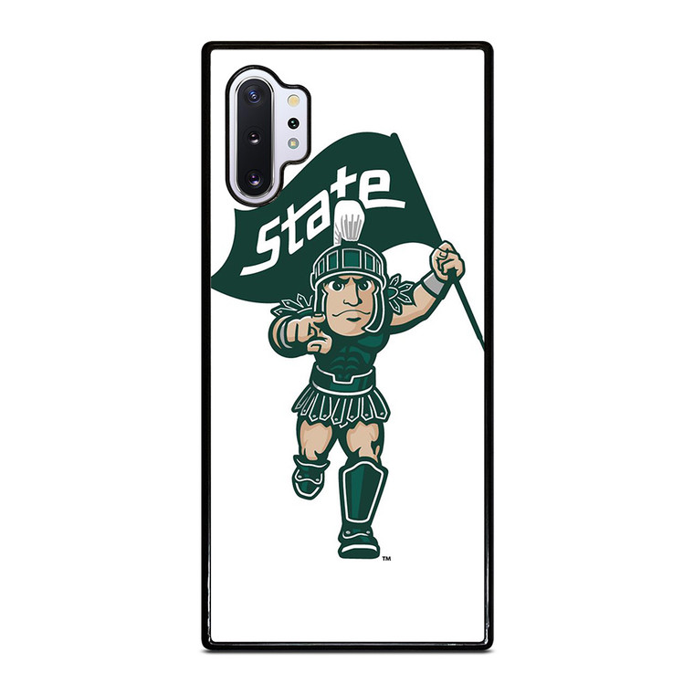 MICHIGAN STATE SPARTANS LOGO FOOTBALL MASCOT Samsung Galaxy Note 10 Plus Case Cover