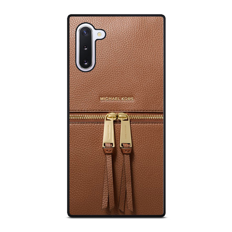 MICHAEL KORS MK LOGO BACKPACK BAG BROWN Samsung Galaxy Note 10 Case Cover