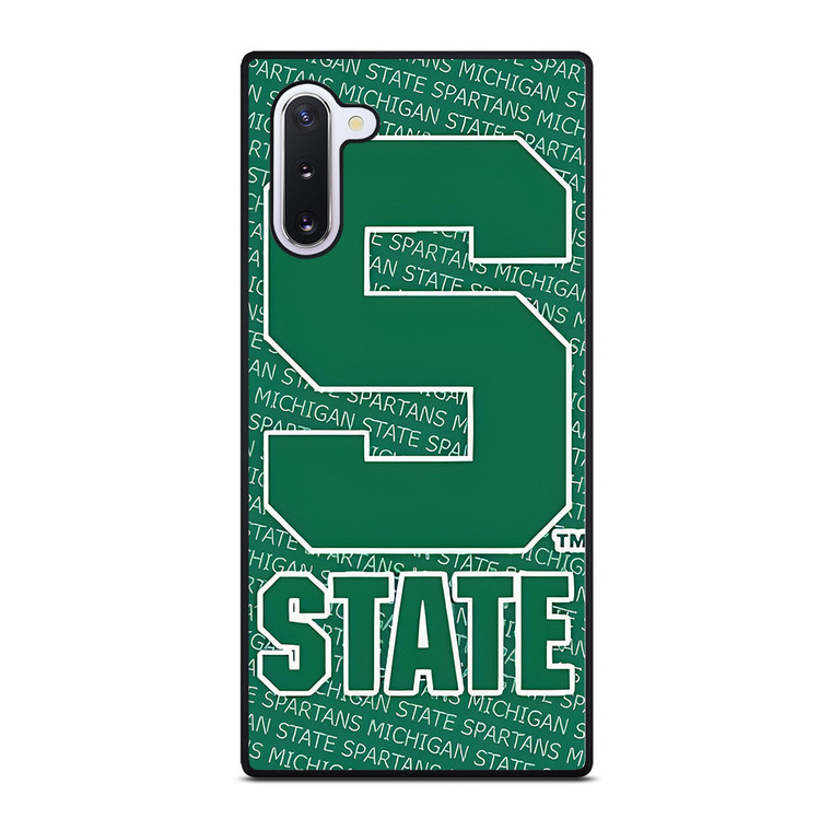 MICHIGAN STATE SPARTANS LOGO FOOTBALL EMBLEM Samsung Galaxy Note 10 Case Cover