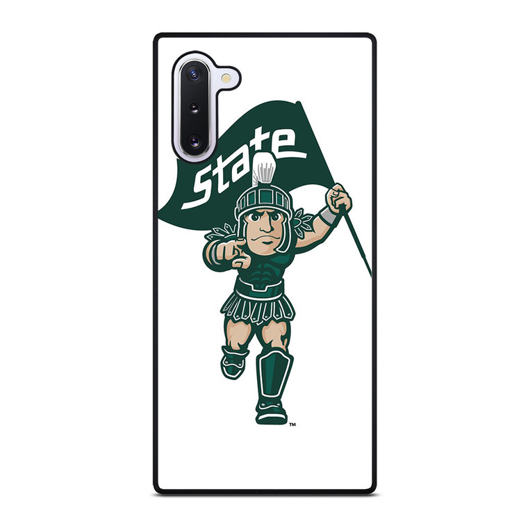 MICHIGAN STATE SPARTANS LOGO FOOTBALL MASCOT Samsung Galaxy Note 10 Case Cover