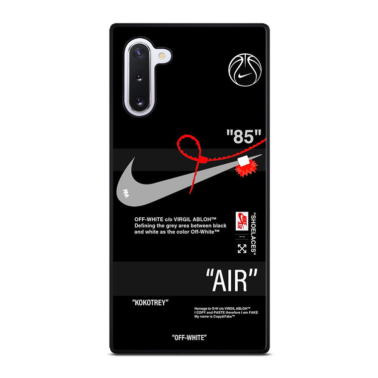 NIKE AIR JORDAN OFF WHITE SHOE LOGO Samsung Galaxy Note 10 Case Cover