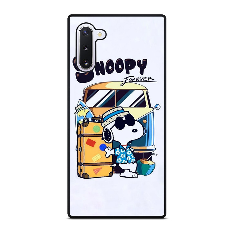 SNOOPY THE PEANUTS CHARLIE BROWN CARTOON FOREVER Samsung Galaxy Note 10 Case Cover