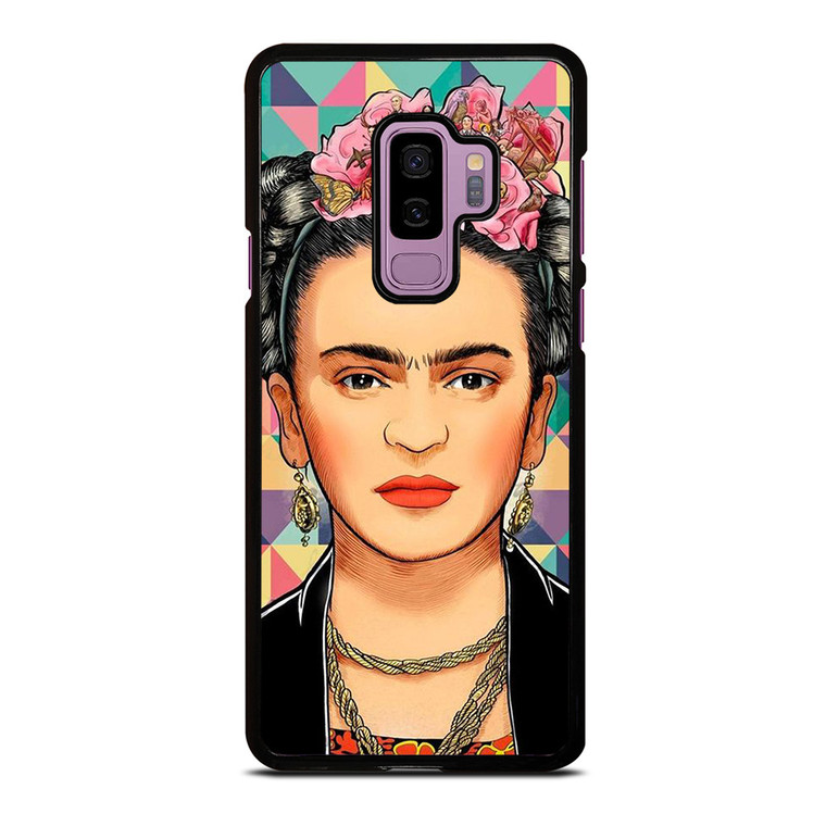 FRIDA KAHLO FACE COLORFUL ART Samsung Galaxy S9 Plus Case Cover