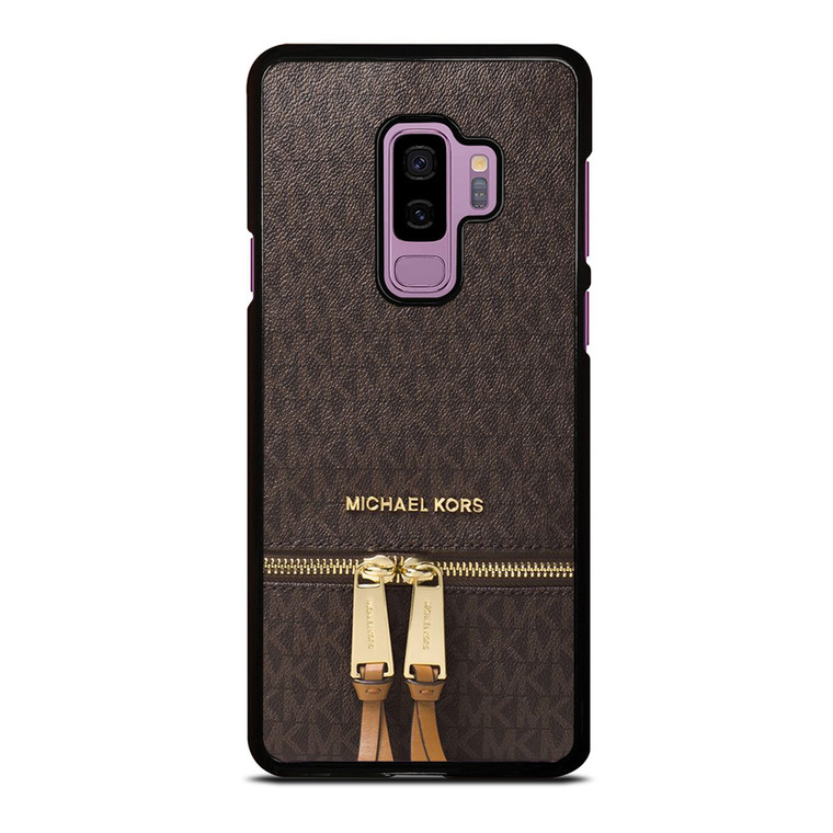 MICHAEL KORS MK LOGO BACKPACK BROWN BAG Samsung Galaxy S9 Plus Case Cover