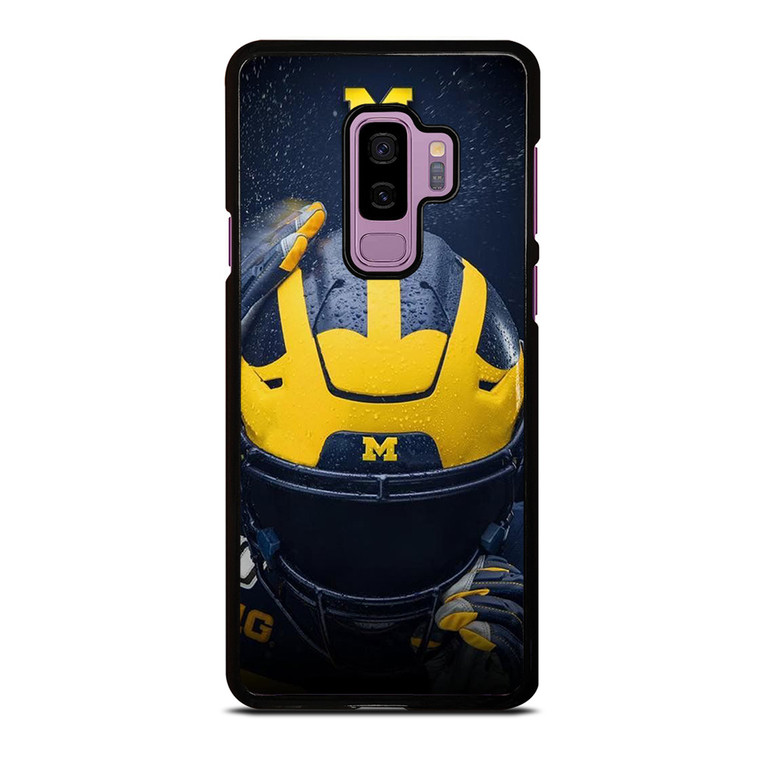 MICHIGAN WOLVERINES HELMET COLLEGE FOOTBALL TEAM Samsung Galaxy S9 Plus Case Cover