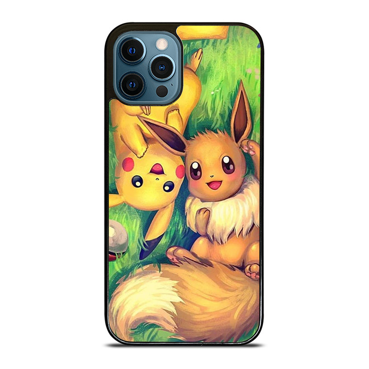 POKEMON EEVEE AND PIKACHU iPhone 12 Pro Max Case Cover
