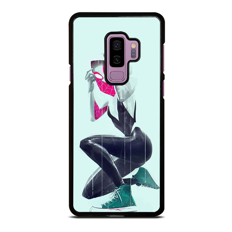 SPIDER VERSE SPIDER GWEN SPIDER WOMAN Samsung Galaxy S9 Plus Case Cover