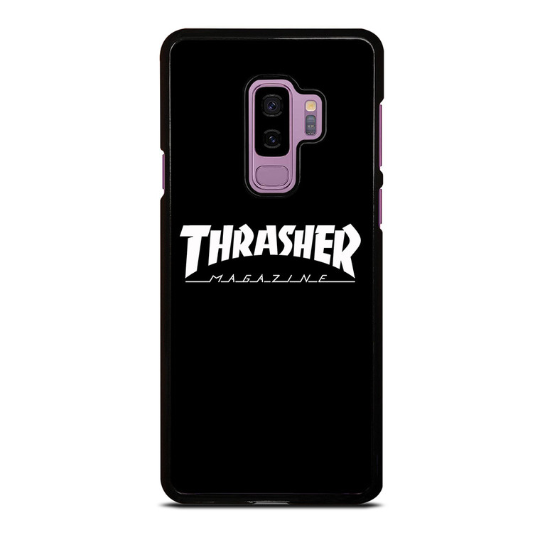 THRASHER SKATEBOARD MAGAZINE BLACK Samsung Galaxy S9 Plus Case Cover