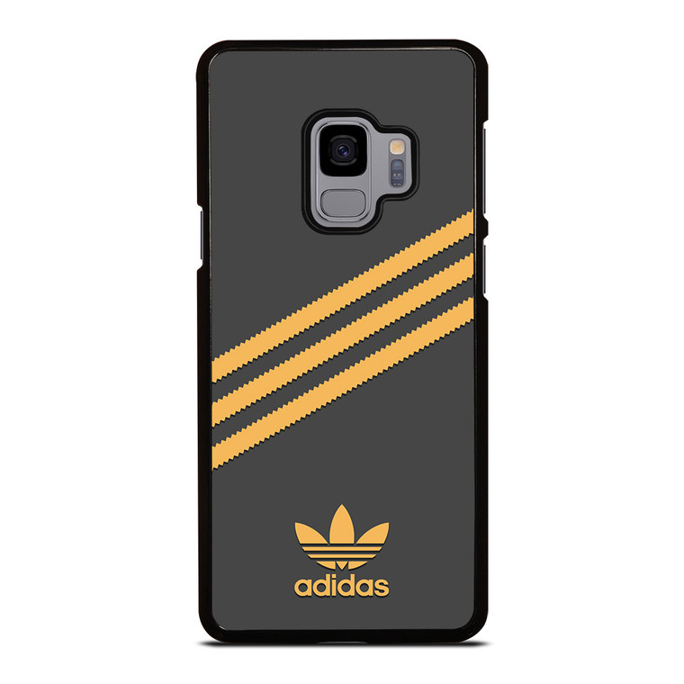 ADIDAS ORIGINALS STRIPES BLACK ORANGE Samsung Galaxy S9 Case Cover