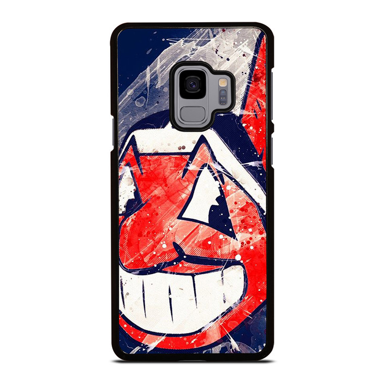 CLEVELAND INDIANS LOGO BASEBALL TEAM MLB ICON Samsung Galaxy S9 Case Cover