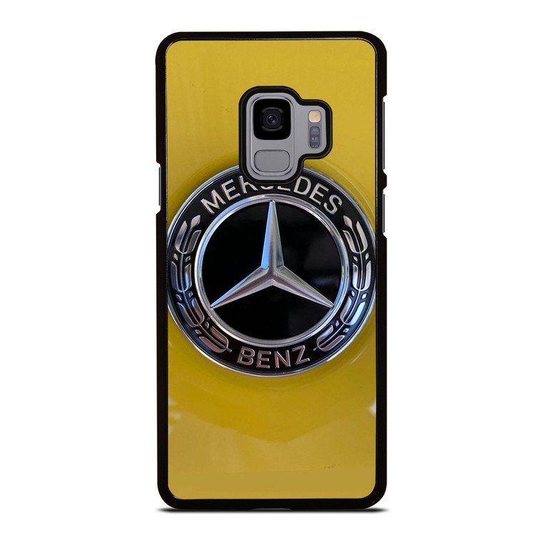 MERCEDES BENZ CAR LOGO YELLOW ICON Samsung Galaxy S9 Case Cover