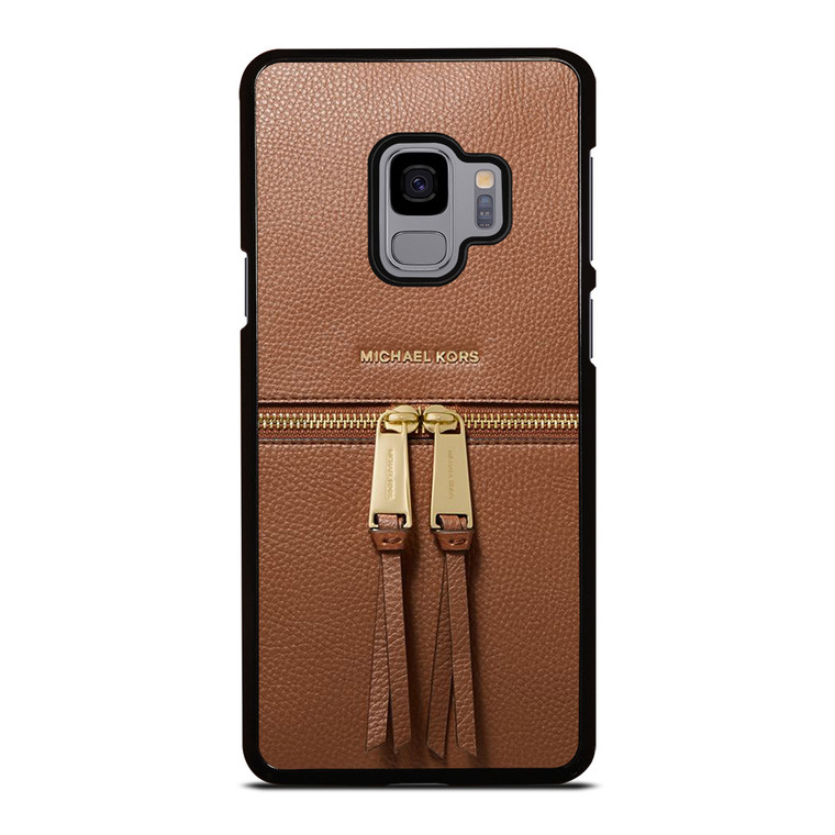 MICHAEL KORS MK LOGO BACKPACK BAG BROWN Samsung Galaxy S9 Case Cover