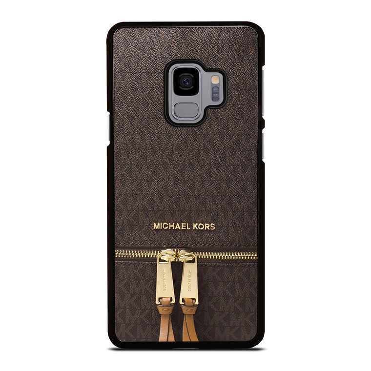 MICHAEL KORS MK LOGO BACKPACK BROWN BAG Samsung Galaxy S9 Case Cover
