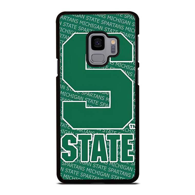 MICHIGAN STATE SPARTANS LOGO FOOTBALL EMBLEM Samsung Galaxy S9 Case Cover