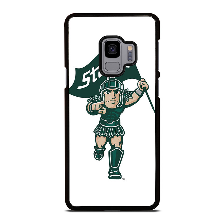 MICHIGAN STATE SPARTANS LOGO FOOTBALL MASCOT Samsung Galaxy S9 Case Cover