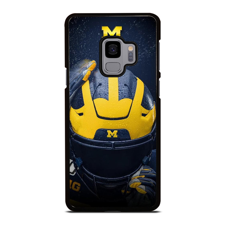 MICHIGAN WOLVERINES HELMET COLLEGE FOOTBALL TEAM Samsung Galaxy S9 Case Cover