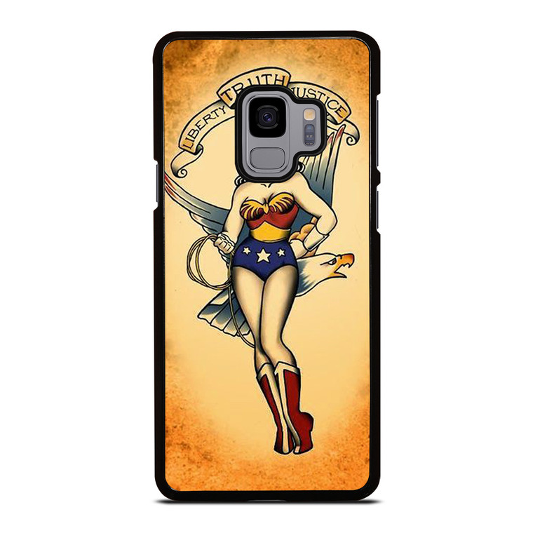SAILOR JERRY TATTOO WONDER WOMAN Samsung Galaxy S9 Case Cover SAILOR JERRY TATTOO WONDER WOMAN Samsung Galaxy S9 Case Cover