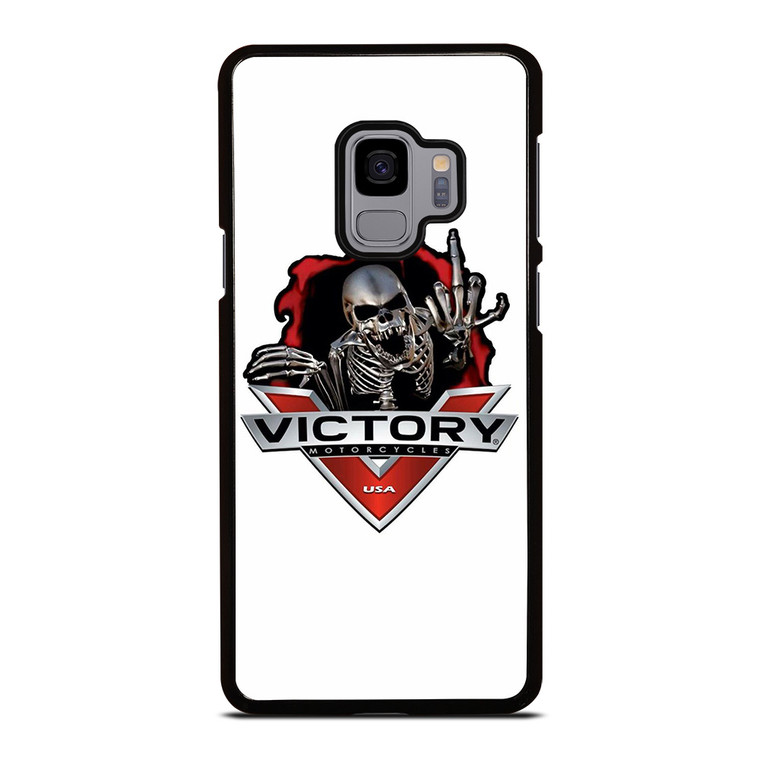 VICTORY MOTORCYCLE SKULL USA LOGO Samsung Galaxy S9 Case Cover