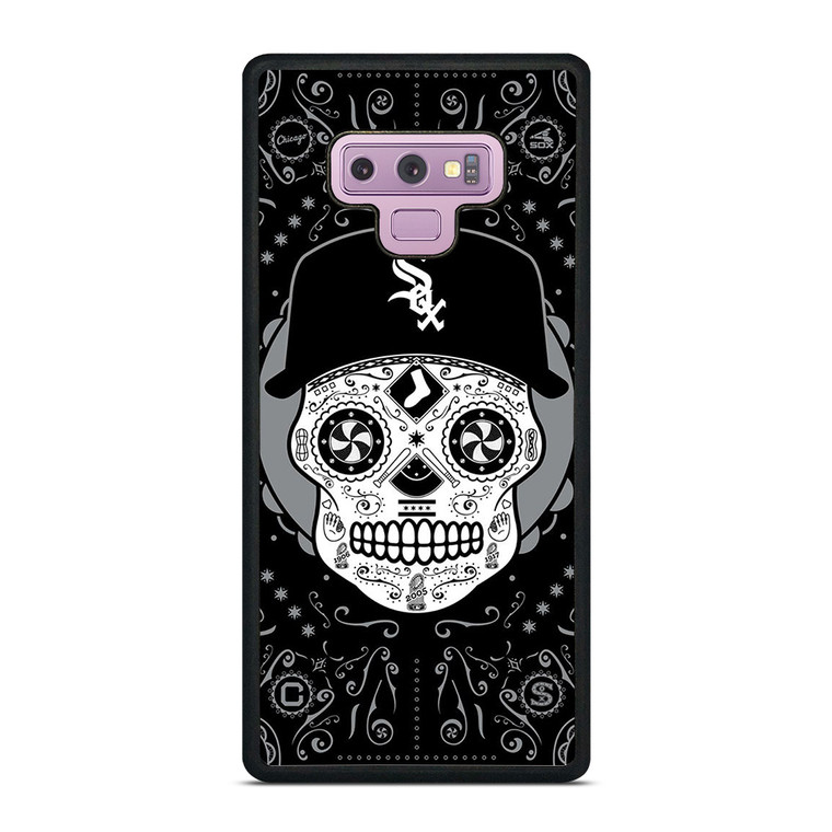 CHICAGO WHITE SOX LOGO SKULL ART Samsung Galaxy Note 9 Case Cover