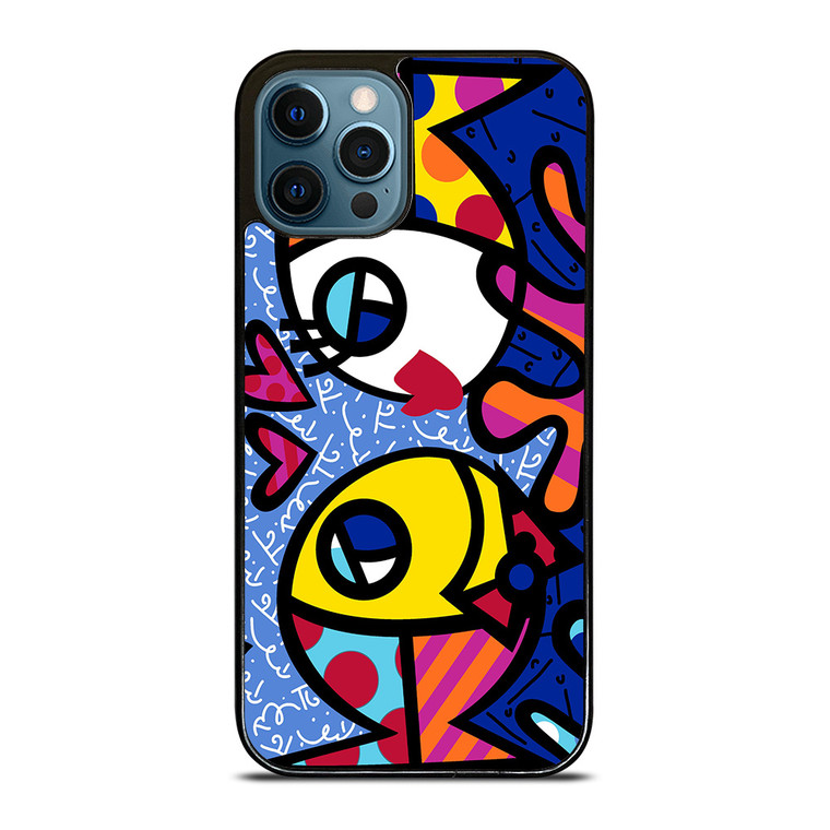 ROMERO BRITTO FISH LOVE iPhone 12 Pro Max Case Cover