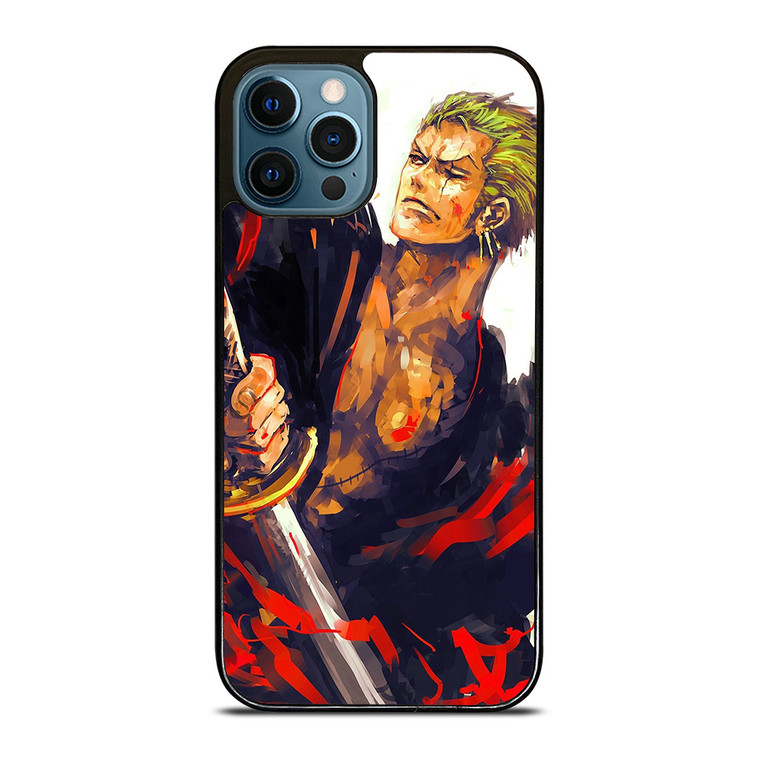 RORONOA ZORO ONE PIECE ART iPhone 12 Pro Max Case Cover