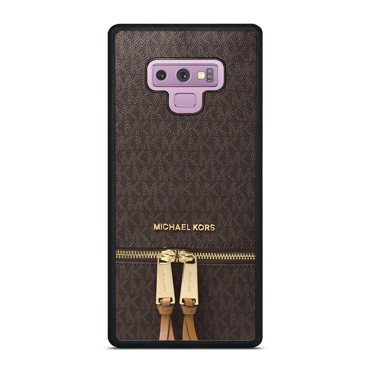 MICHAEL KORS MK LOGO BACKPACK BROWN BAG Samsung Galaxy Note 9 Case Cover