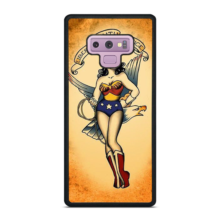 SAILOR JERRY TATTOO WONDER WOMAN Samsung Galaxy Note 9 Case Cover