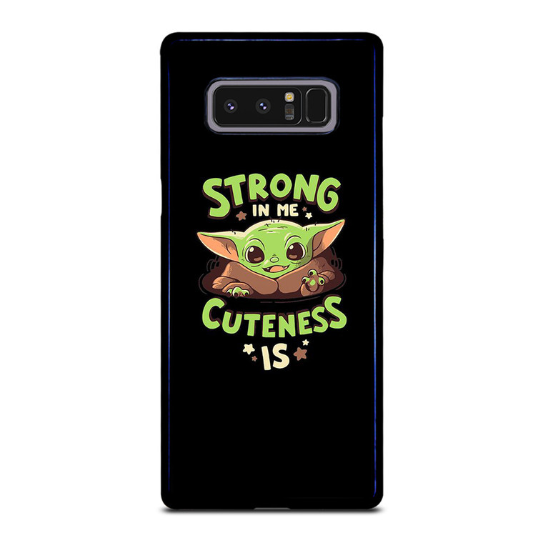 BABY YODA STAR WARS STRONG CUTENESS Samsung Galaxy Note 8 Case Cover