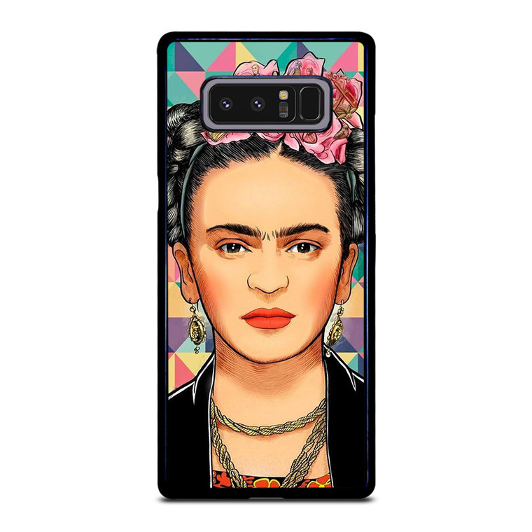 FRIDA KAHLO FACE COLORFUL ART Samsung Galaxy Note 8 Case Cover
