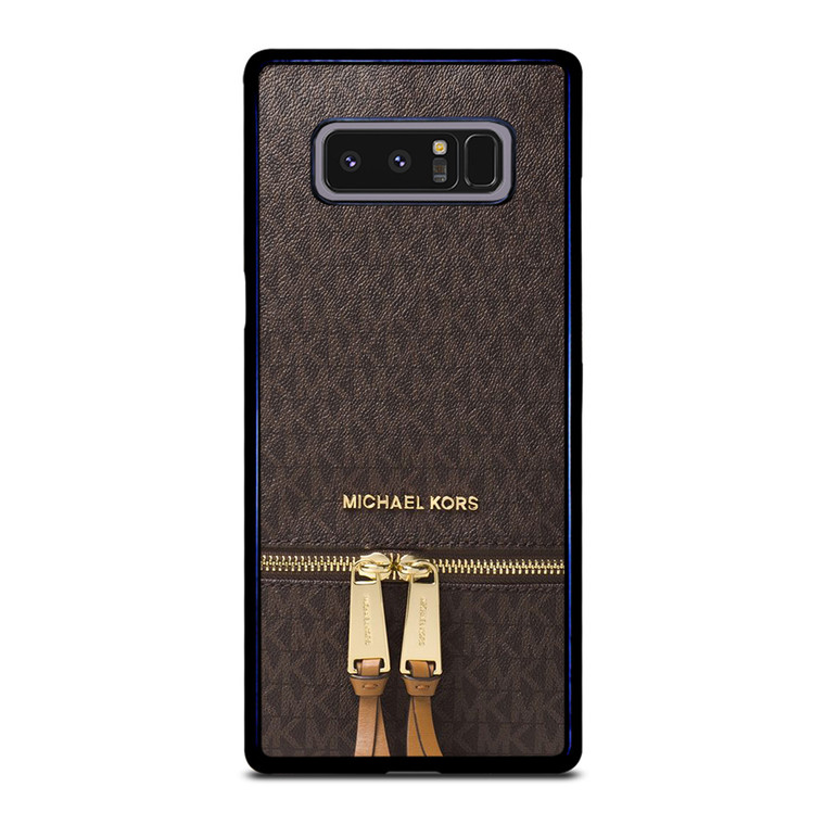MICHAEL KORS MK LOGO BACKPACK BROWN BAG Samsung Galaxy Note 8 Case Cover