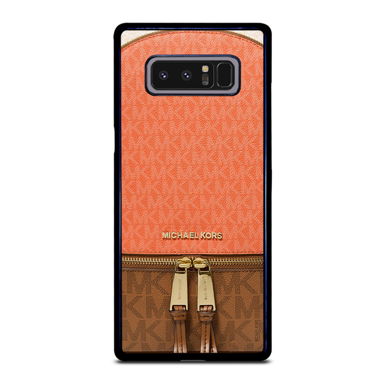 MICHAEL KORS MK LOGO BACKPACK ORANGE BAG Samsung Galaxy Note 8 Case Cover