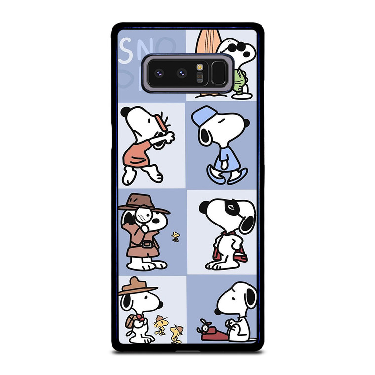 SNOOPY THE PEANUTS CHARLIE BROWN CARTOON Samsung Galaxy Note 8 Case Cover